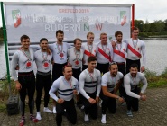 Vize-Landesmeister SM 4x A: Maxime Wülfrath, Petar Cetkovic, Robin Goeritz, Christoph Arcidiacono (von links)