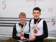 Landessieger JM 2x B LG: Lucas Böhlefeld (l.) und Bruno Hirsch (r.)