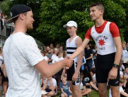 Gratulation von Johannes Weissenfeld, Athlet im Deutschland-Achter